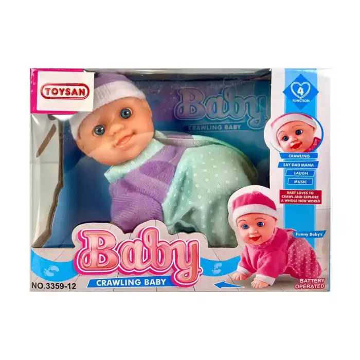 TCX Pilli Emekleyen Sesli Bebek