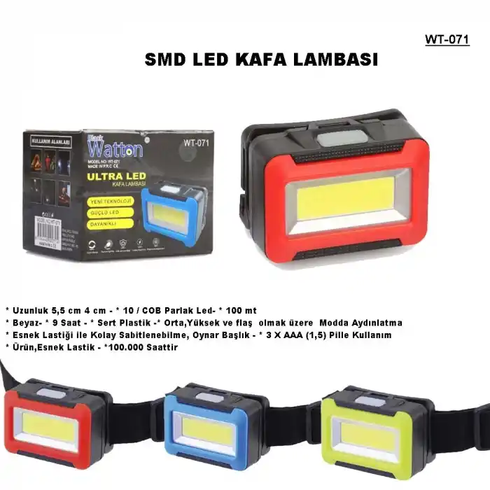 TCX Pilli Kafa Lambası Wt-071