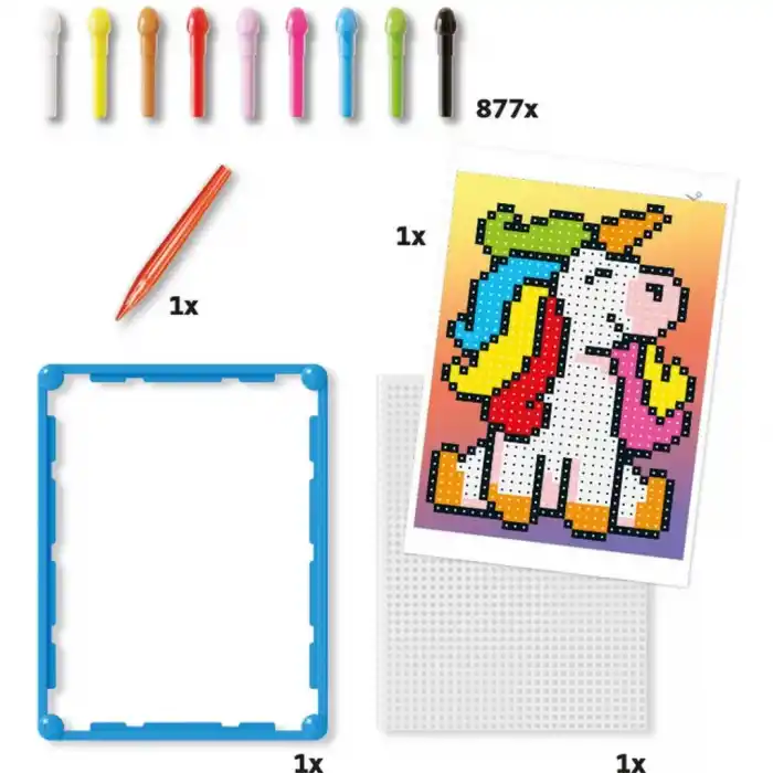TCX Pixel Sanatı Unicorn 877 Parça