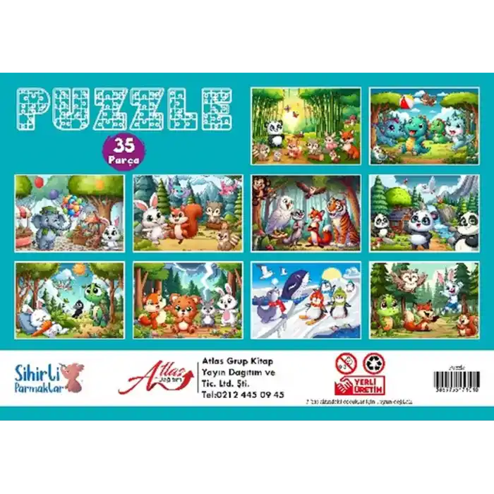 TCX Puzzle 35 Parça 10 Çeşit 10’lu Paket
