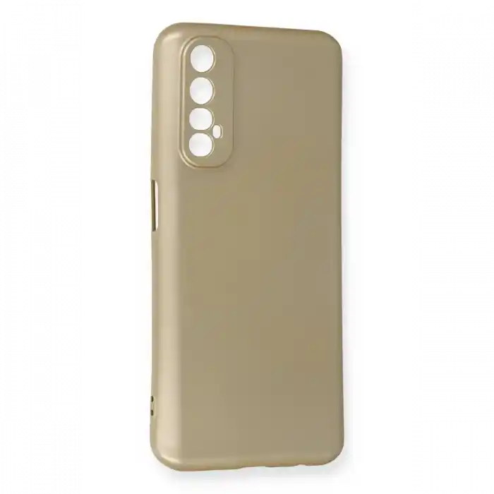 TCX Realme 7 Kılıf First Silikon - Gold
