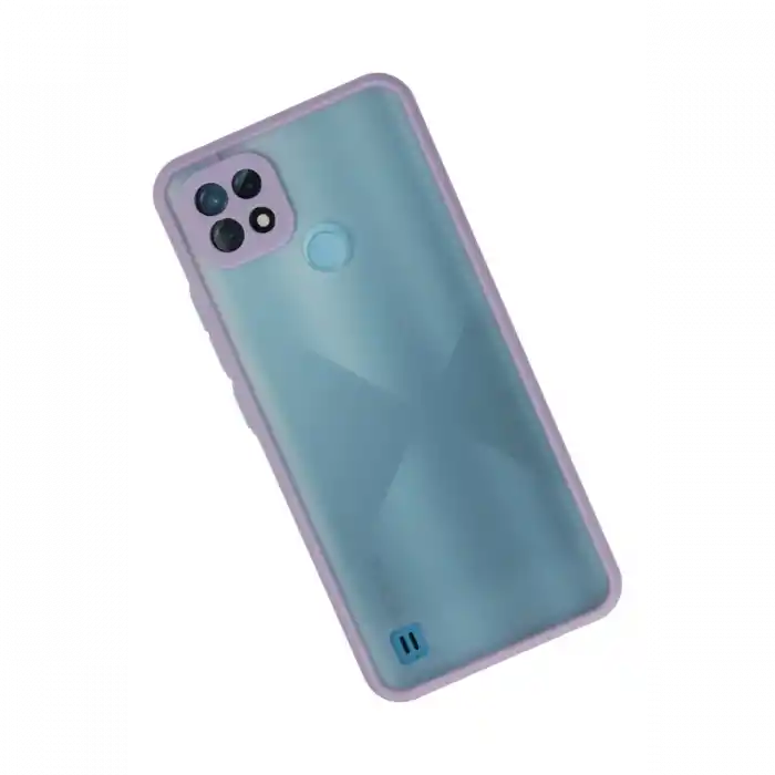 TCX Realme C21 Kılıf  Silikon Kapak - Mor