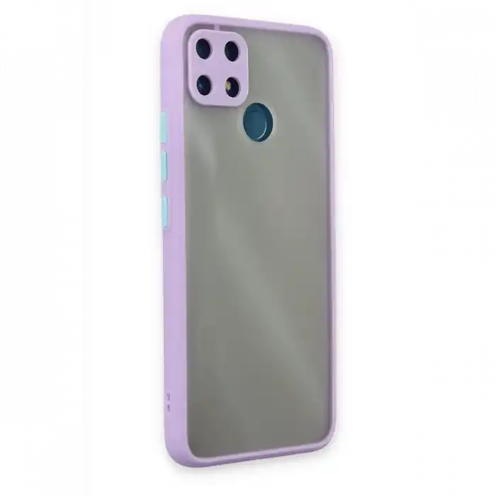 TCX Realme C25 Kılıf  Silikon Kapak - Mor