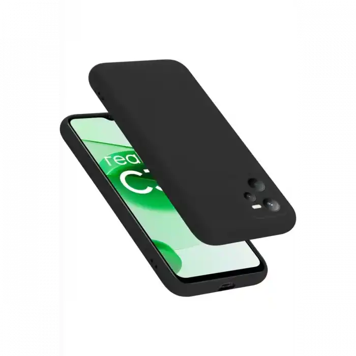 TCX Realme C35 Kılıf First Silikon - Siyah