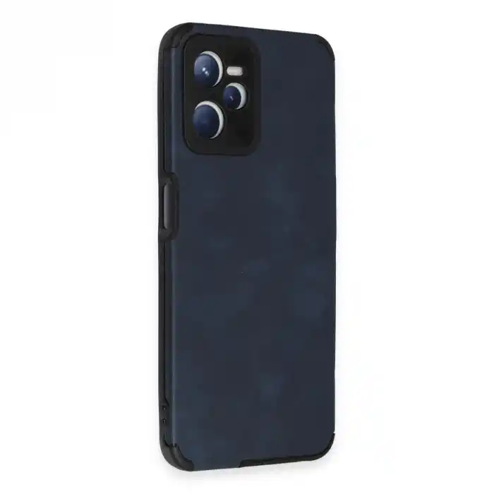 TCX Realme C35 Kılıf Loop Deri Silikon - Lacivert