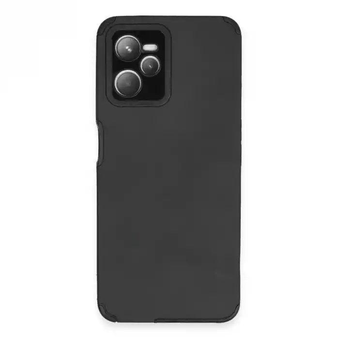 TCX Realme C35 Kılıf Loop Deri Silikon - Siyah