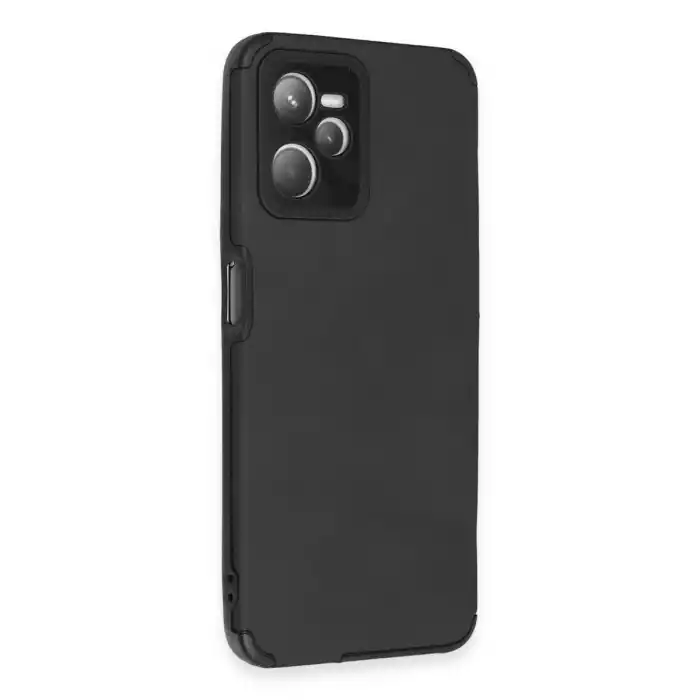 TCX Realme C35 Kılıf Loop Deri Silikon - Siyah