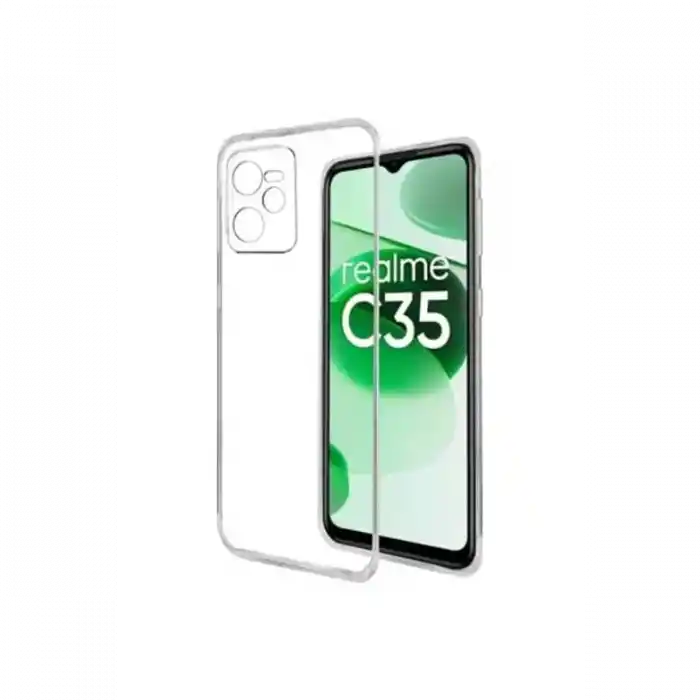 TCX Realme C35 Kılıf Lüx Şeffaf Silikon