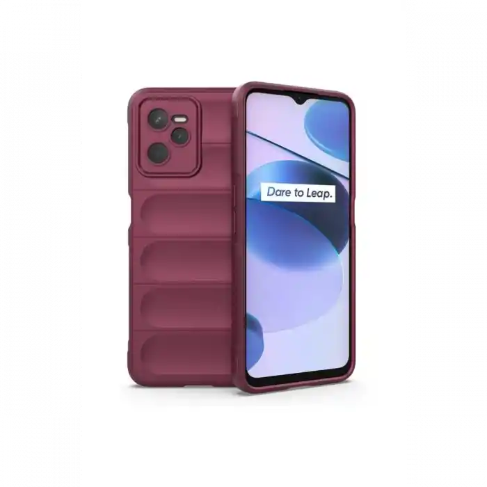 TCX Realme C35 Kılıf  Silikon - Bordo