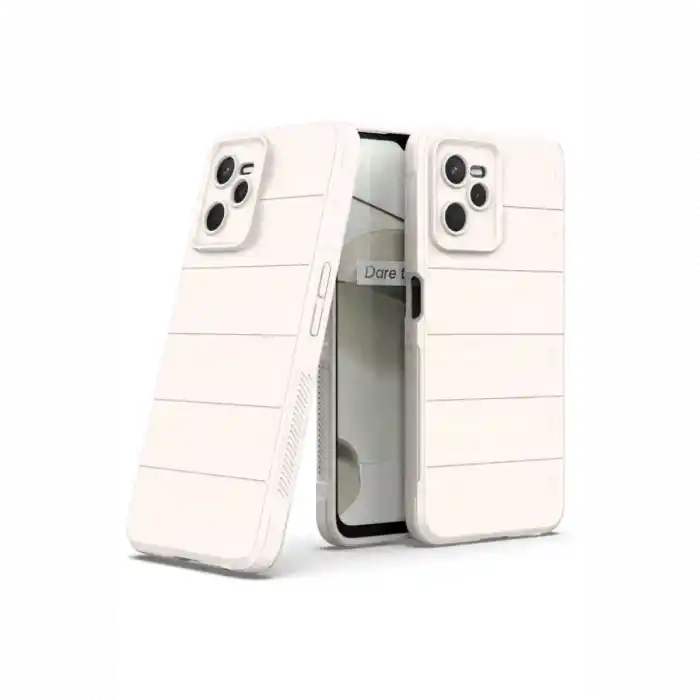 TCX Realme C35 Kılıf  Silikon - Krem
