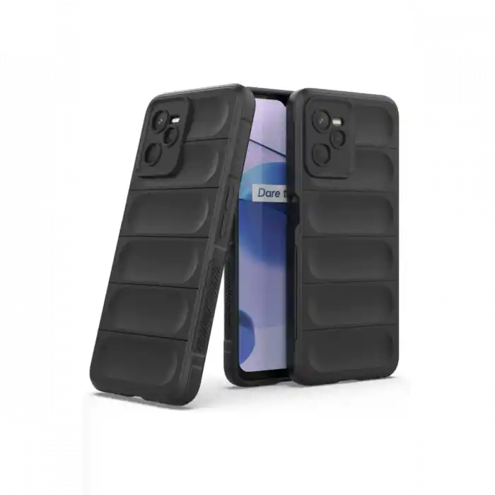 TCX Realme C35 Kılıf  Silikon - Siyah