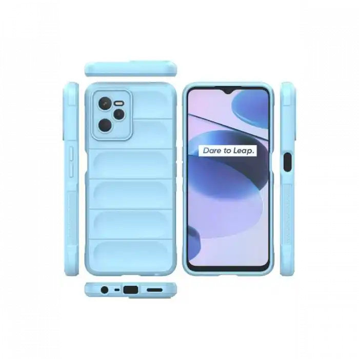 TCX Realme C35 Kılıf  Silikon - Sky Blue