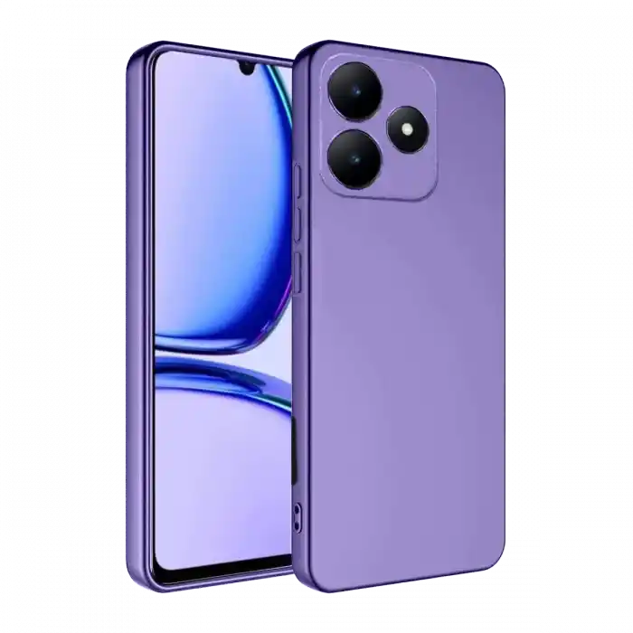 TCX Realme C61 Kılıf First Silikon - Lila