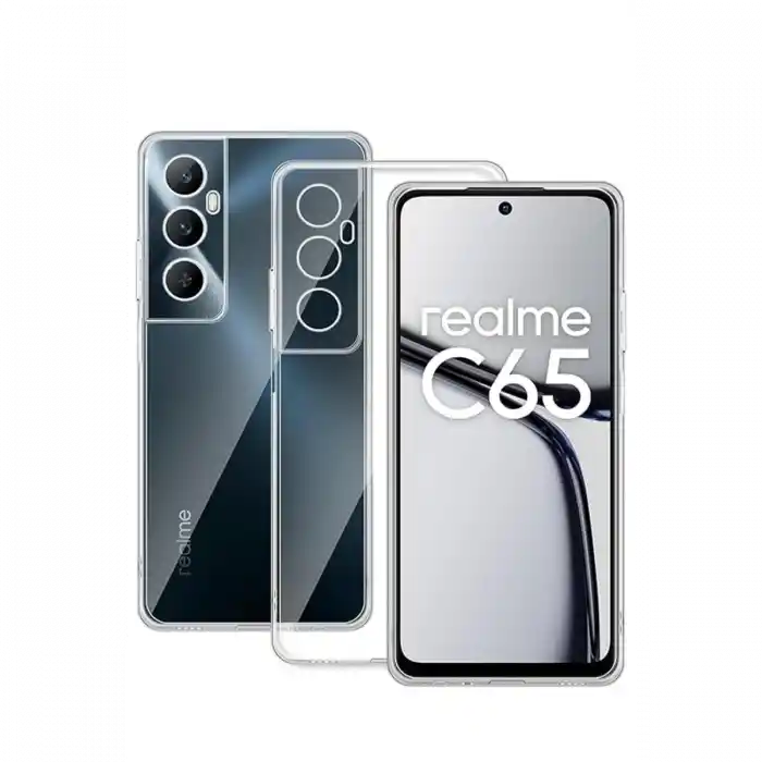 TCX Realme C65 Kılıf Lüx Şeffaf Silikon