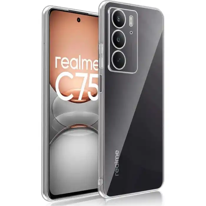 TCX Realme C75 Kılıf Lüx Şeffaf Silikon