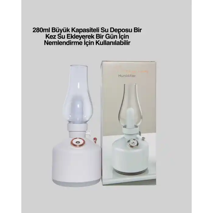 TCX Renkli Led Işıklı Retro Gaz Lambası Aroma Terapi Mist Maker