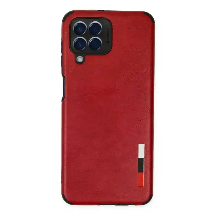 TCX Samsung Galaxy M33 Kılıf Loop Deri Silikon - Kırmızı