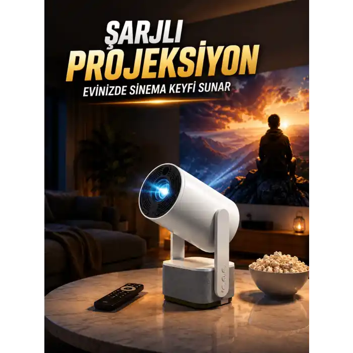 TCX ŞARJLI PROJEKSİYON EVİNİZDE SİNEMA KEYFİ SUNAR