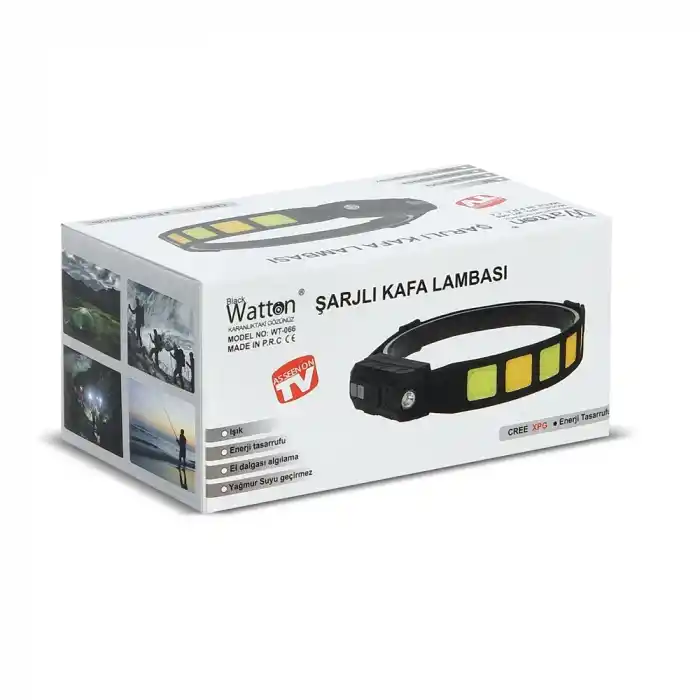 TCX Sensörlü Cob Xpg Led Kafa Lambası Wt-066