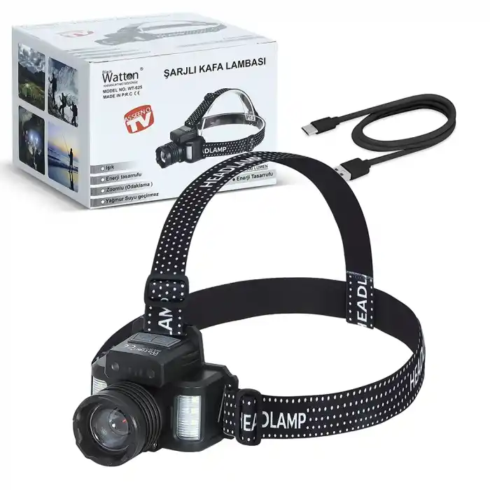 TCX Sensörlü Cree Tg Led Şarjlı Kafa Lambası Wt-625