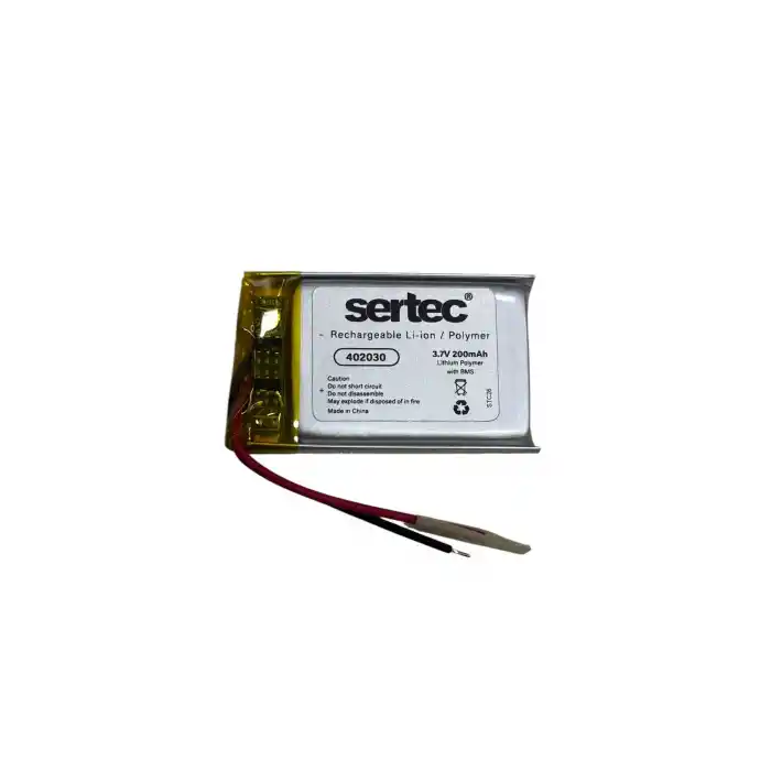 TCX Sertec 402030 3.7v 200mah Li-polymer Pil (devreli/1.5a)