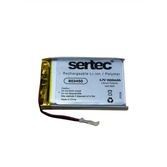 TCX Sertec 803450 3.7v 1500mah Li-polymer Pil (devreli/1.5a)