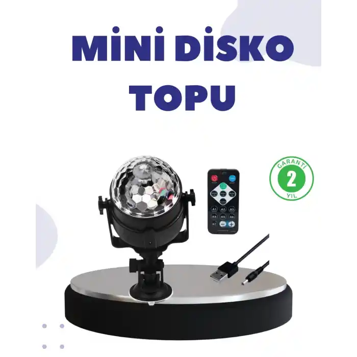 TCX Ses Duyarlı Mini Disko Küre Lamba