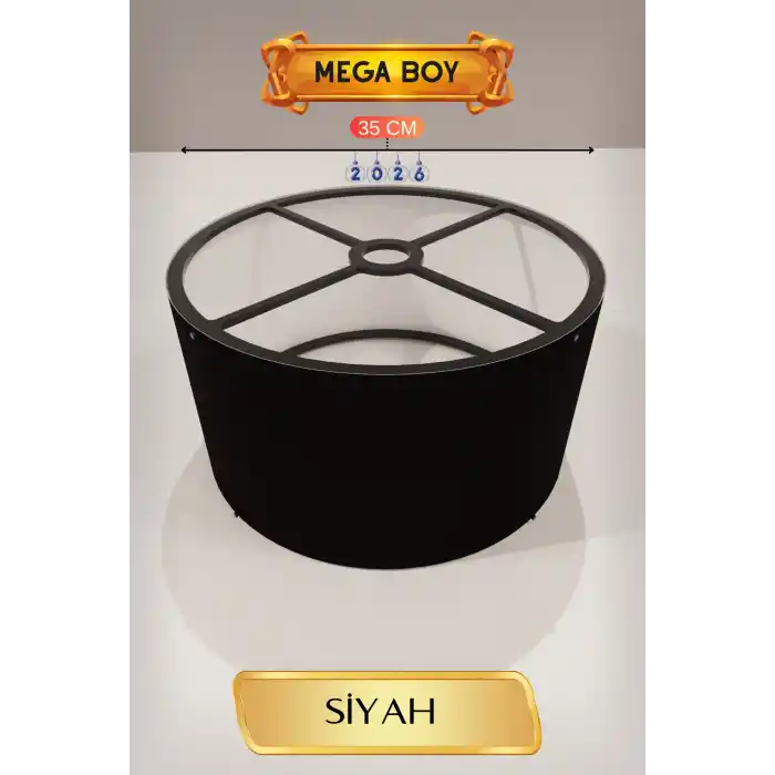 TCX Siyah Lambader Başlığı 35 CM Mega Boy