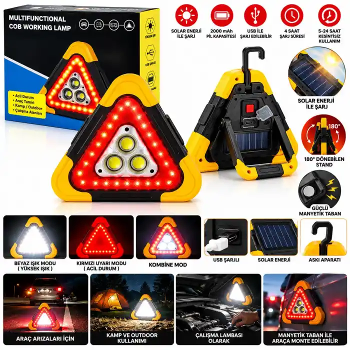 TCX SOLARLI - USB ŞARJLI ARAÇ REFLEKTÖRÜ