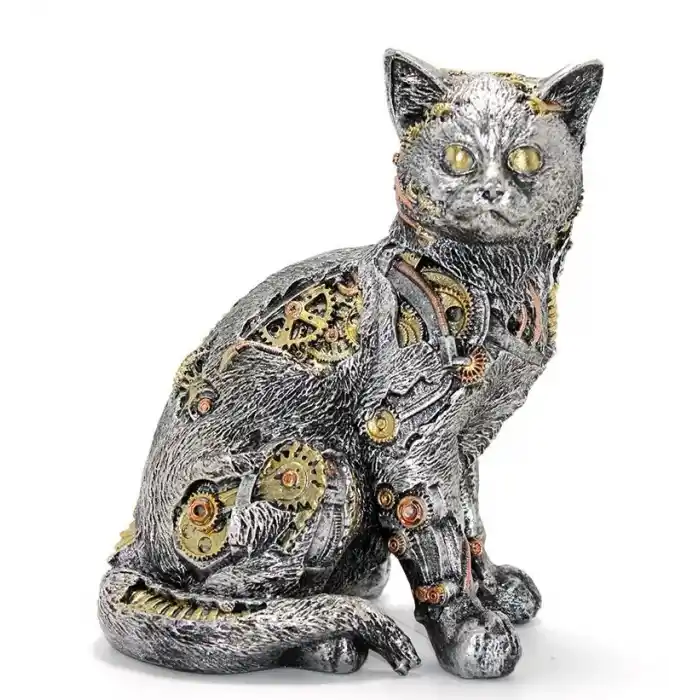 TCX Steampunk Polyester Kedi Figürü TCX2454
