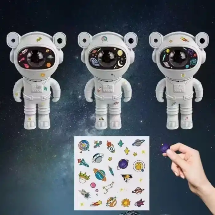 TCX Stickerlı ,Kumandalı ASTRONOT Model Gece Lambası