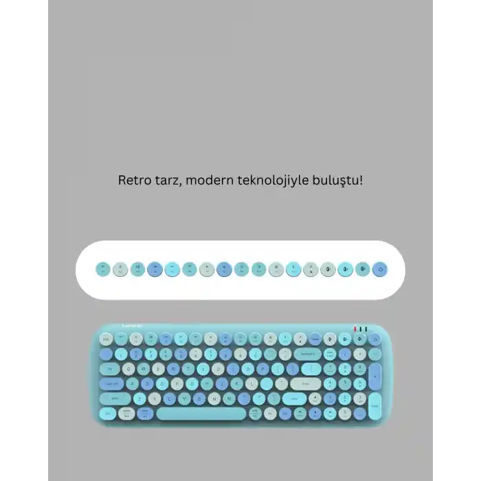 TCX TCX® Kablosuz Klavye Mouse Seti mavi