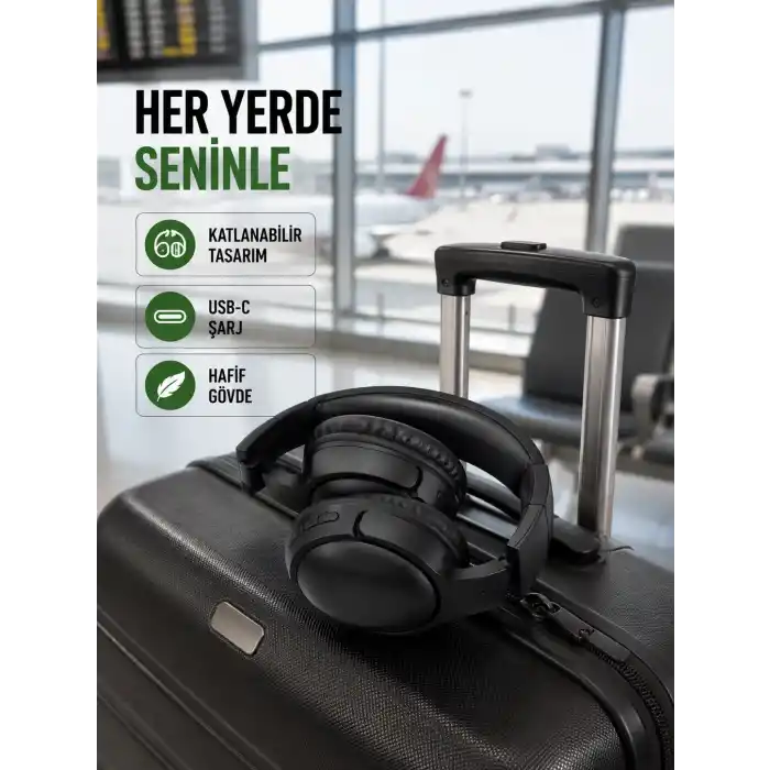 TCX TCX® Katlanabilir USB-C Şarjlı Bluetooth Kulaklık