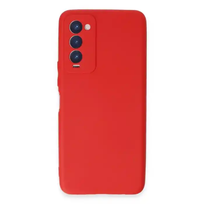 TCX Tecno Camon 18 Kılıf First Silikon - Kırmızı