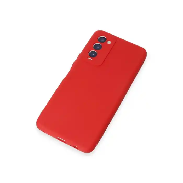 TCX Tecno Camon 18 Kılıf First Silikon - Kırmızı