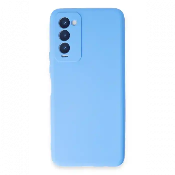 TCX Tecno Camon 18 Kılıf First Silikon - Mavi