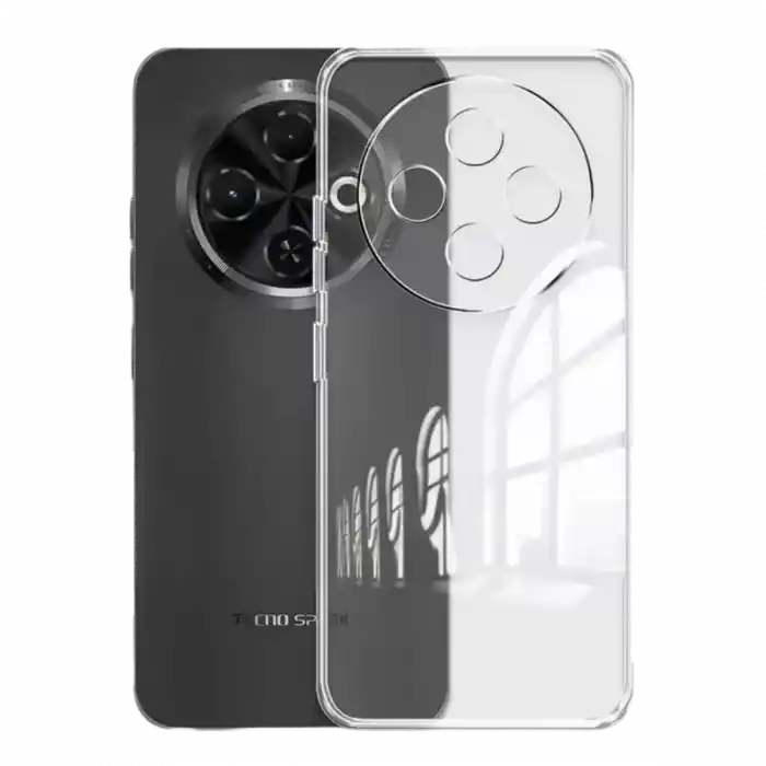 TCX Tecno Spark 30C Kılıf Lüx Şeffaf Silikon