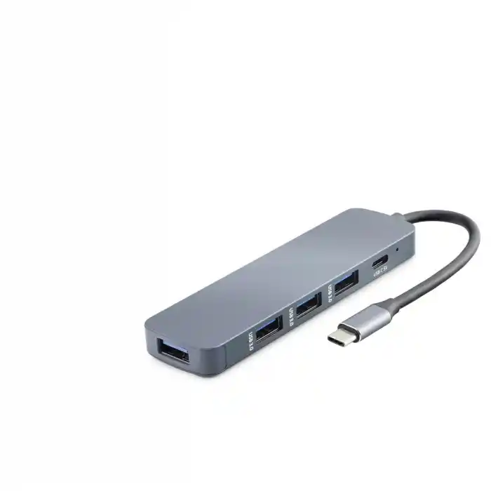 TCX Type-C Hub 4*Usb3.0 + Dc Sv Gri HDX7044