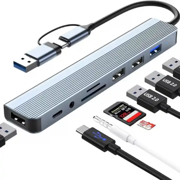 TCX Type-C Usb 8In1 3.0 Hub ZR1056