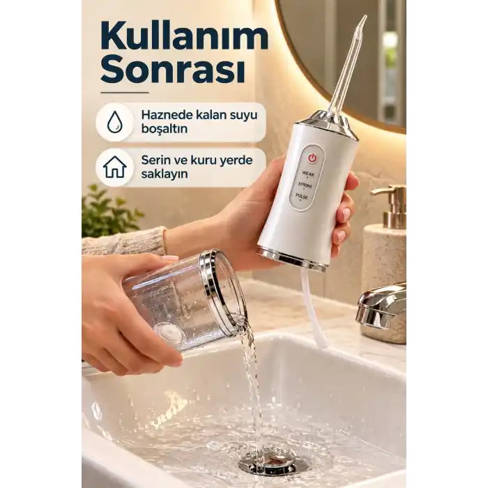 TCX Üç Kademeli Ağız Duşu Tek Tuşla Mod Seçimi