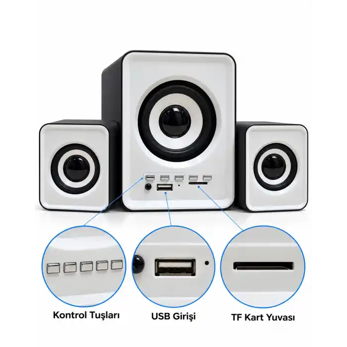 TCX USB Beslemeli Bluetooth Bilgisayar Ses Sistemi