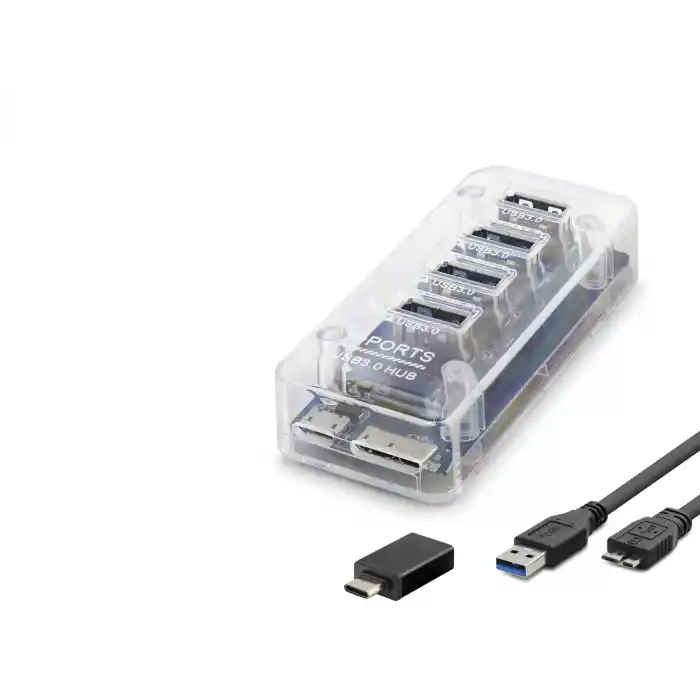 TCX Usb Type-c 3.1 Gen1 Hub 4 Port 5 Gbps Şeffaf U336