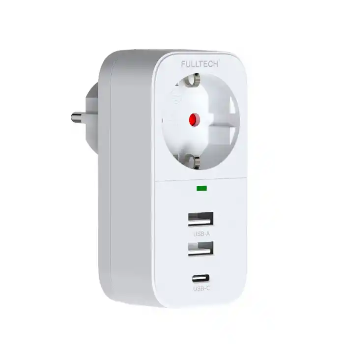 TCX Vothoon 2.4a Çıkışlı 2xusb 1xtype-c Tekli Priz Ftr-17