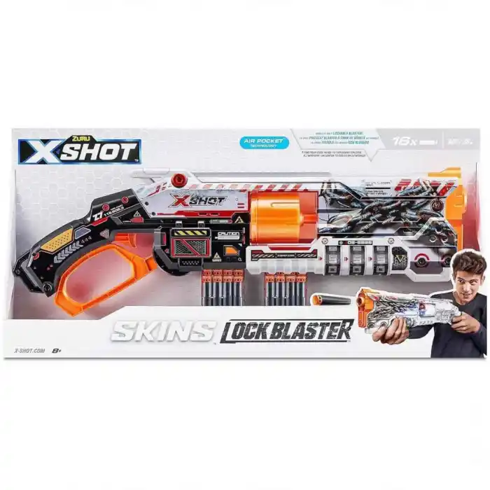 TCX  X-Shot Skins Lock Blaster 16 Dartlı