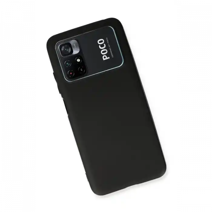 TCX Xiaomi Poco M4 Pro 4G Kılıf First Silikon - Siyah