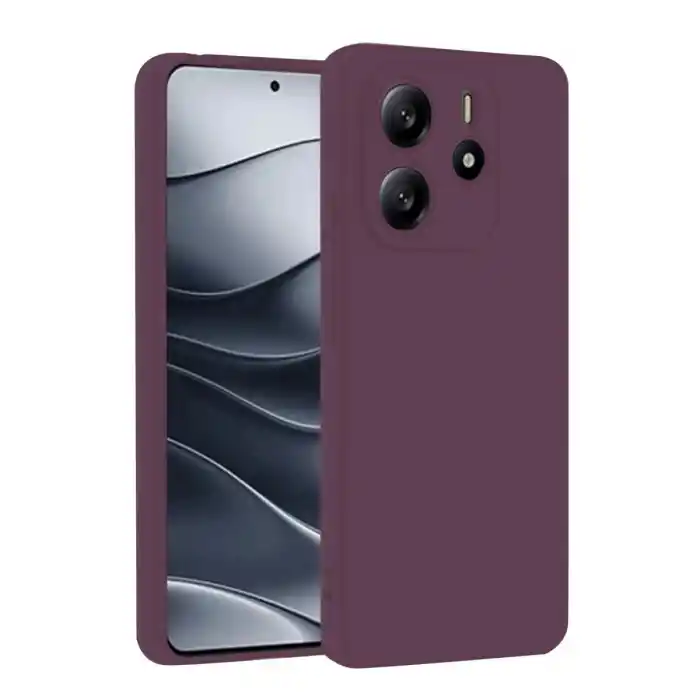 TCX Xiaomi Redmi Note 14 4g Kılıf First Silikon - Mürdüm