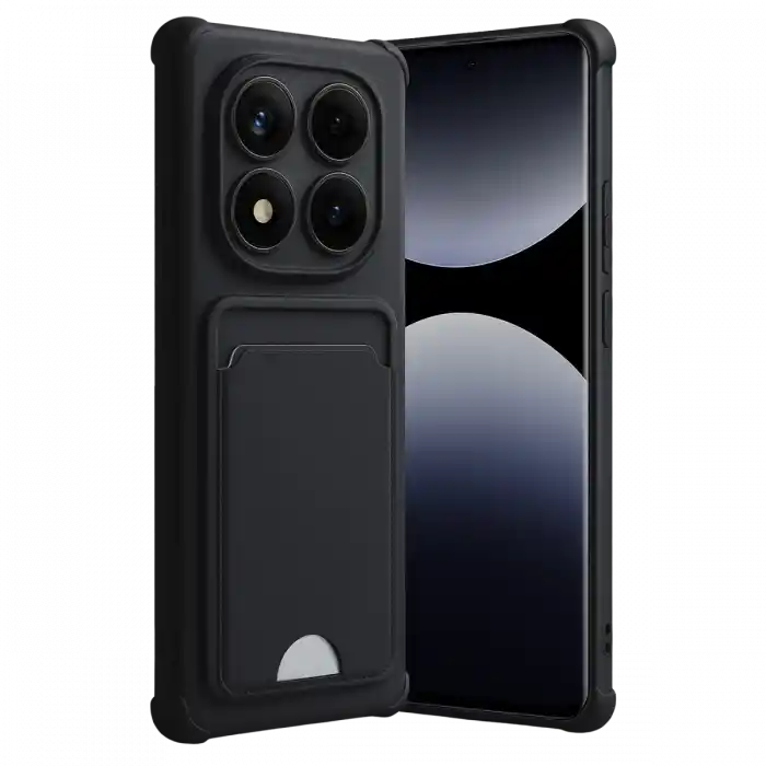 TCX Xiaomi Redmi Note 14 Pro Plus  Kartvizitli Silikon - Siyah