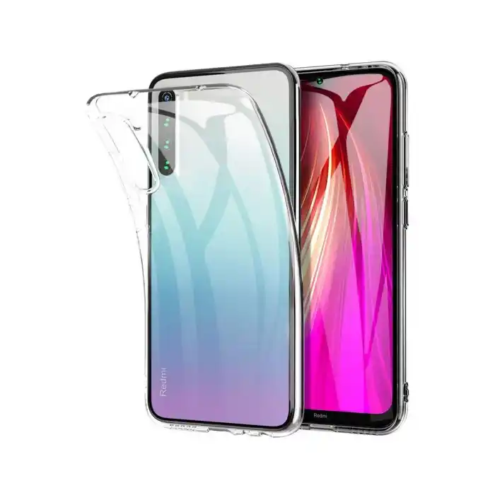 TCX Xiaomi Redmi Note 8 Kılıf Lüx Şeffaf Silikon