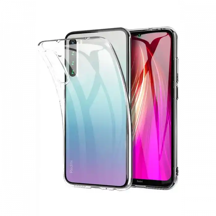 TCX Xiaomi Redmi Note 8 Kılıf Lüx Şeffaf Silikon