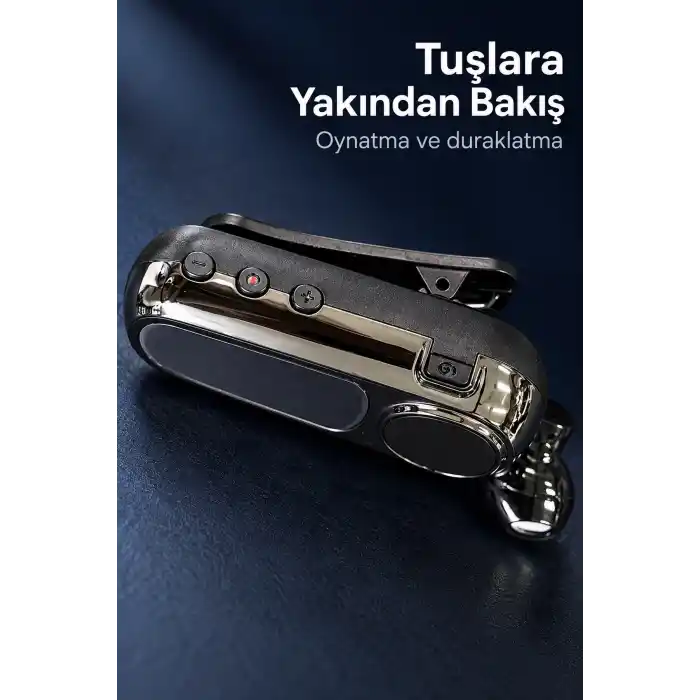 TCX Yaka Klipsli Makaralı Bluetooth Tek Kulaklık